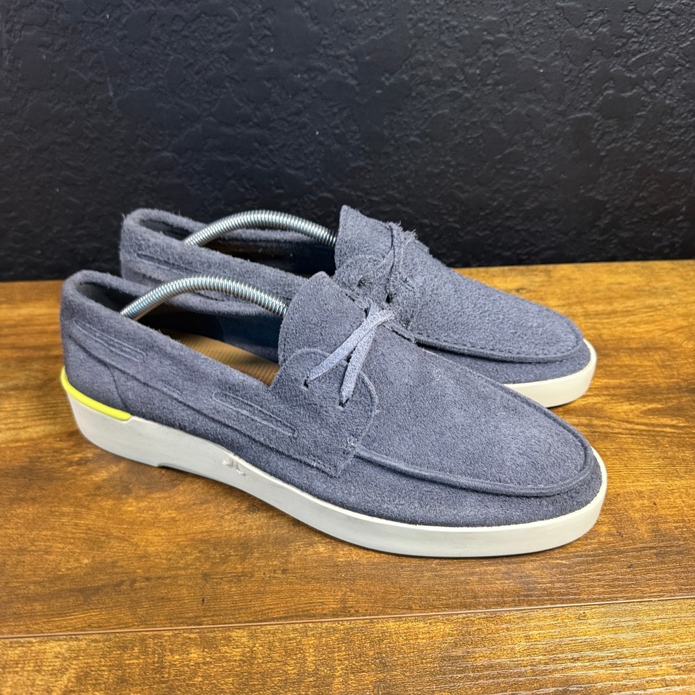 Sperry John Legend STS23904 Grey Suede PLUSHWAVE Boat Shoe Mens 10.5M